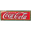 Image 1 : Drink Coca-Cola  Porcelain Sign   10 x 30