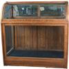 Image 1 : Curved front Cigar store oak display case
