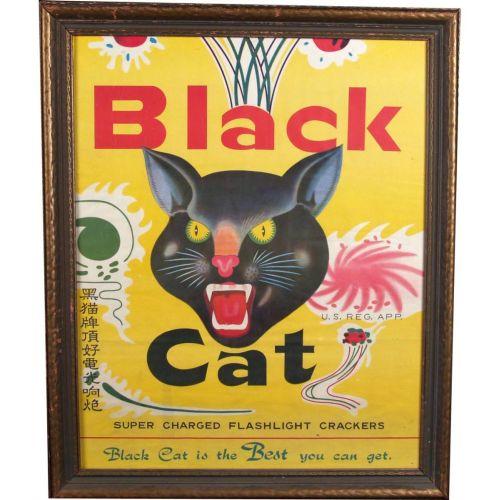 Download Black Cat Fireworks Sign Old Original Desktop Wallpaper Free Get Wallpaper Black Cat Fireworks Sign Old Original For iPhone Free
