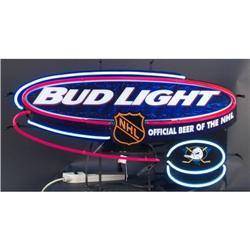 Budd light NHL Ducks neon sign