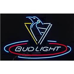 Bud Light Pittsburg Penguins neon sign