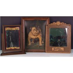 Bull Dog Sigars cigar sign & Schofle hats Advertising