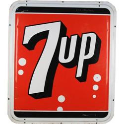 Large 7-up tin sign like new 31" x 36"