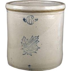 Western Stoneware Crock #6  no chips or damage
