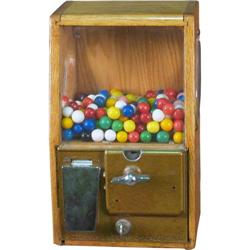 Victor wood sided Coin-Op Gumball vending machine