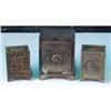 Image 1 : Lot of 3 cast iron safe shaped banks