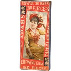 Adams  "Tutti-Frutti"  Gum Display Box  Early cardboard