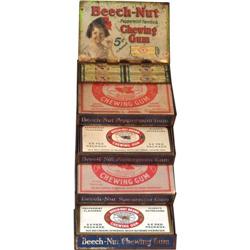 Beachnut chewing gum display with original boxes