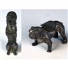Image 1 : 2 Figural Dog Shaped Cigar Items      1 Rest, 1 Lighter