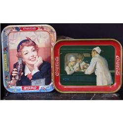 1927 Coca-Cola 10" x 13" Tray Carhop & 1953 Coca-Cola T