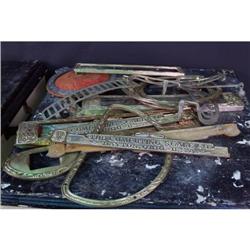 Box lot of fancy scale castings