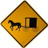 Image 1 : Amish Carraige  Traffic Warning Sign   30 x 30"
