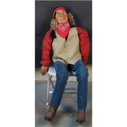 Life sized Indian mannequin in fancy clothing