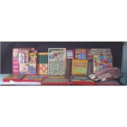 Large Lot of Punchboards & Pull Tab Games