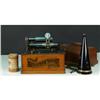 Image 1 : Columbia Gramophone with Horn & Wax record