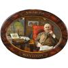 Image 1 : Self framed tin cigar sign Savarona Cigars oval in shap