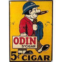 Odzin 5  cent cigar sign embossed 19" x 27"