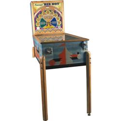 Keeney Red Hot Pinball Machine Coin Op