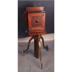 Early Wooden Camera on Stand