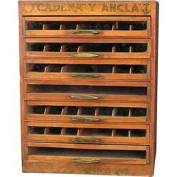 Cadena Y Ancla 7 drawer table model spool cabinet 18" x