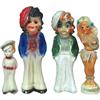 Image 1 : Lot of 4 Carnival Prize Chalk Figures