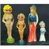 Image 1 : Lot of 4 Carnival Prize Chalk Figures