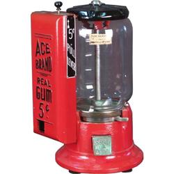 5 cent Ace brand gumball machine