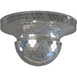 Round Mirrored "Disco" light fixture round shaped mirro