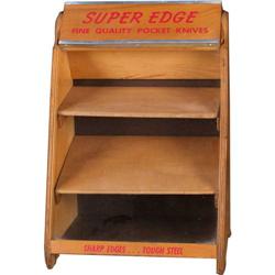 Super edge pocket knife display 11" x 9" x 16" tall