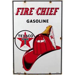 Texaco Fire Chief Gasoline Porcelain sign