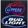 Image 1 : Bud Light LA Clippers neon sign