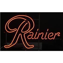 Rainier Beer 1 color neon script sign