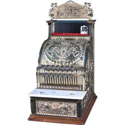 Model 313 Nation Cash Register restored in yellow Brass