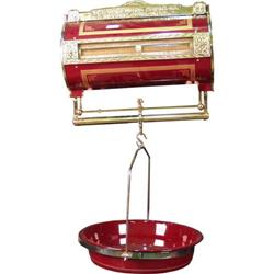 Model 144 Dayton Hanging Barrel Scale with Pan in Brass