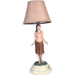 Hula Lamp (arms down, painted version w/animated skirt)