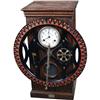 Image 1 : "Dey"  Time, Large Oak Time Clock w /Large Round Wheel