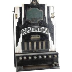 Art Deco Rowe Cigarette Machine 15 Cent and has 1 cent