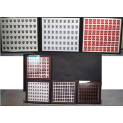 Lot of 7 Playing card proof sets uncut