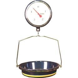 Hanging produce scale chatillion clock face with pan in