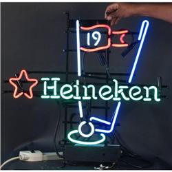 Heineken Golf neon sign