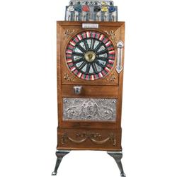 5 Cent Caille Puck Upright Slot Machine