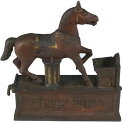Trick Pony Mechanical Bank Shepard Hardware c1885