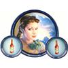 Image 1 : Three Mexican Beer Advertising Trays circa 1940's.  One
