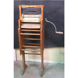 Anchor Brand Wringer on folding laundry rack