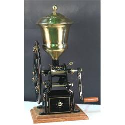 Restored 1 wheel Coffee Grinder w /Lions