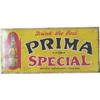 Image 1 : "Prima Beer" Cardboard Sign,  Pre-Prohibition  1918