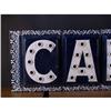 Image 2 : "Cafe"  Outdoor Porcelain Sign 1 sided Blue & White