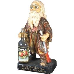 Old Caskill Apple Brandy plaster store display with pap
