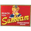Image 1 : Sunbeam Energy Packed Bread Tin Advertising Sign
