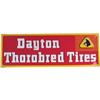 Image 1 : Dayton Thoroughbred Tires Tin Sign  53 x 18"